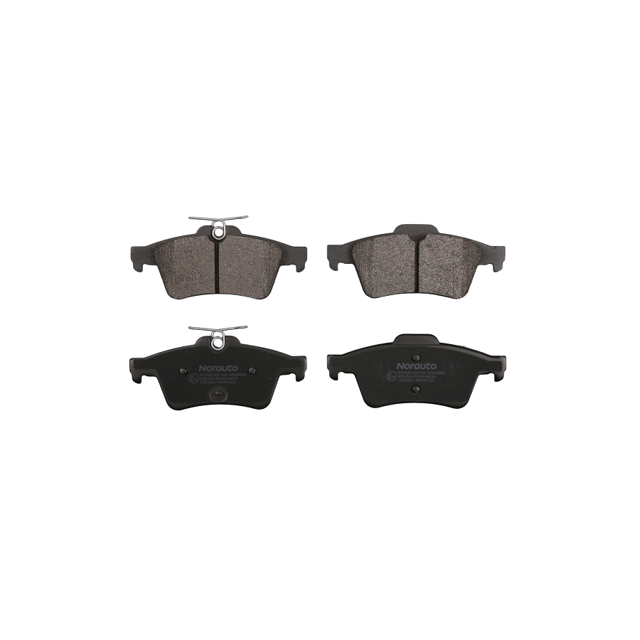 4 Plaquettes De Frein Norauto Np4935