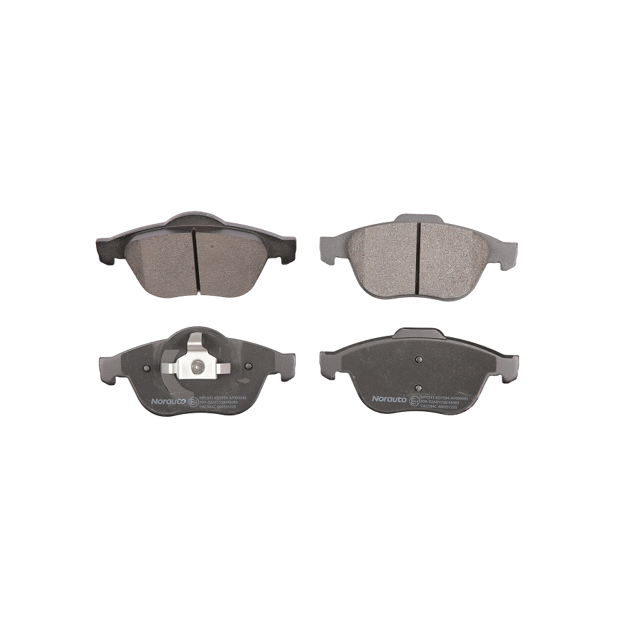 4 Plaquettes De Frein Norauto Np1541