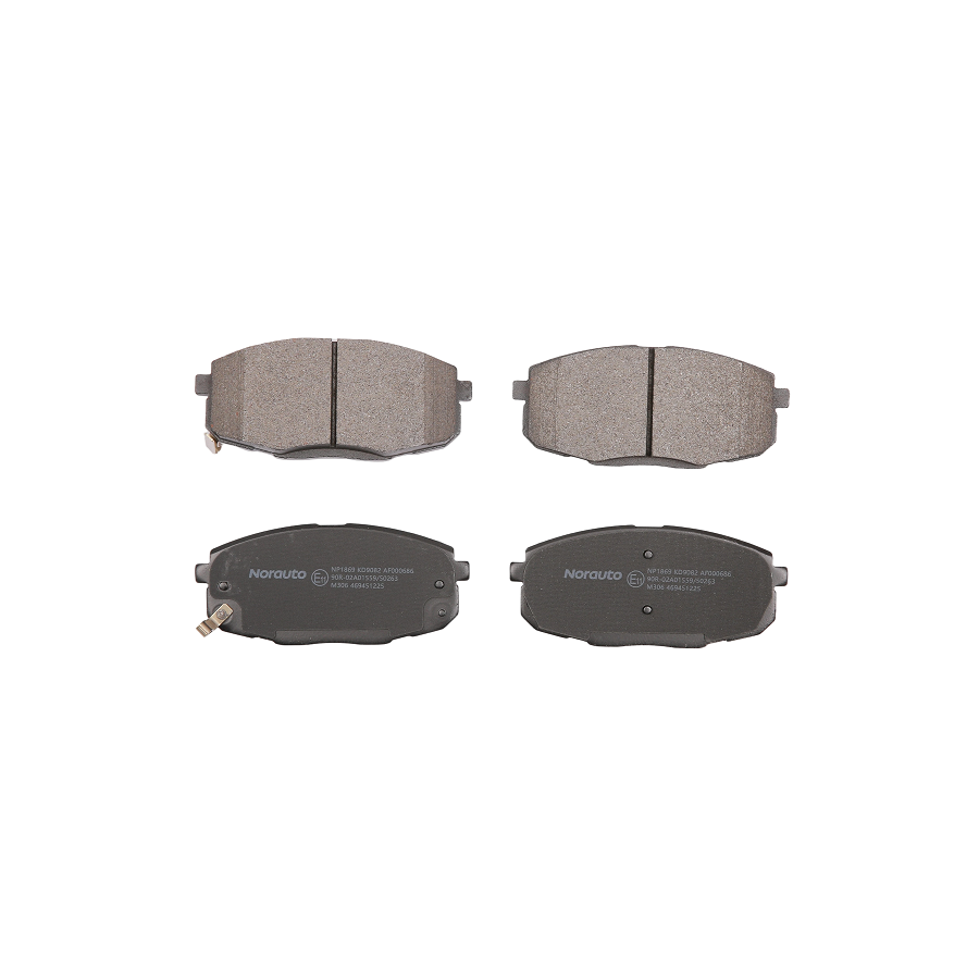 4 Plaquettes De Frein Norauto Np1869