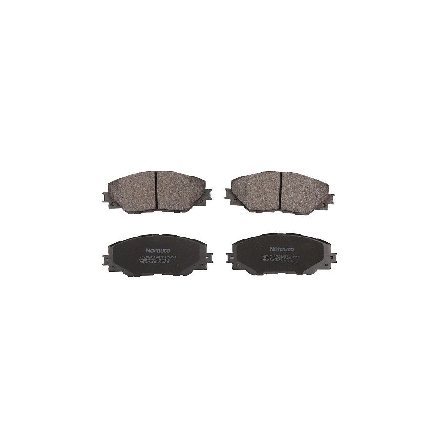 4 Plaquettes De Frein Norauto Np4136