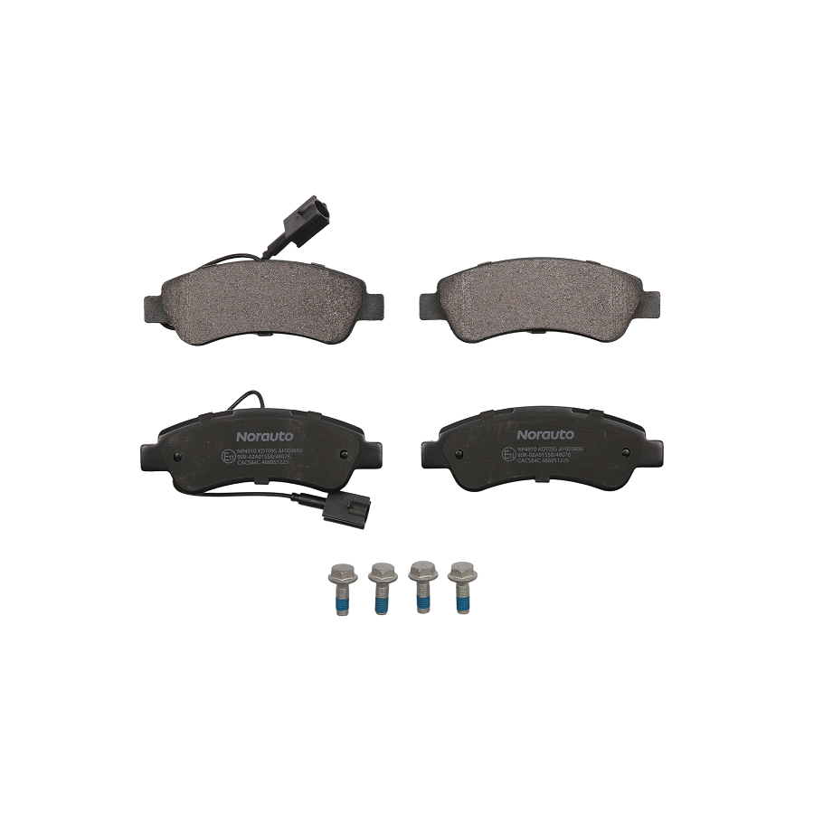 4 Plaquettes De Frein Norauto Np4910