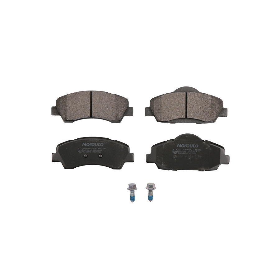 4 Plaquettes De Frein Norauto Np4491