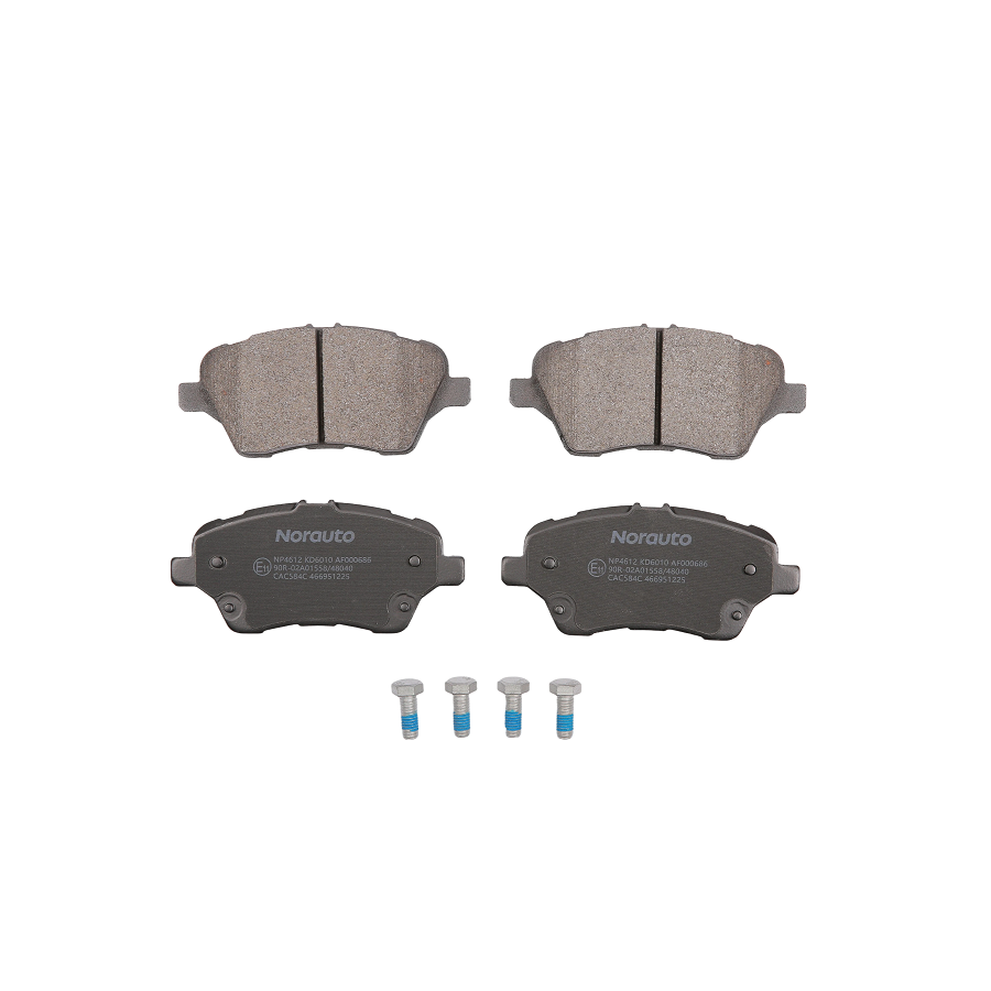 4 Plaquettes De Frein Norauto Np4612