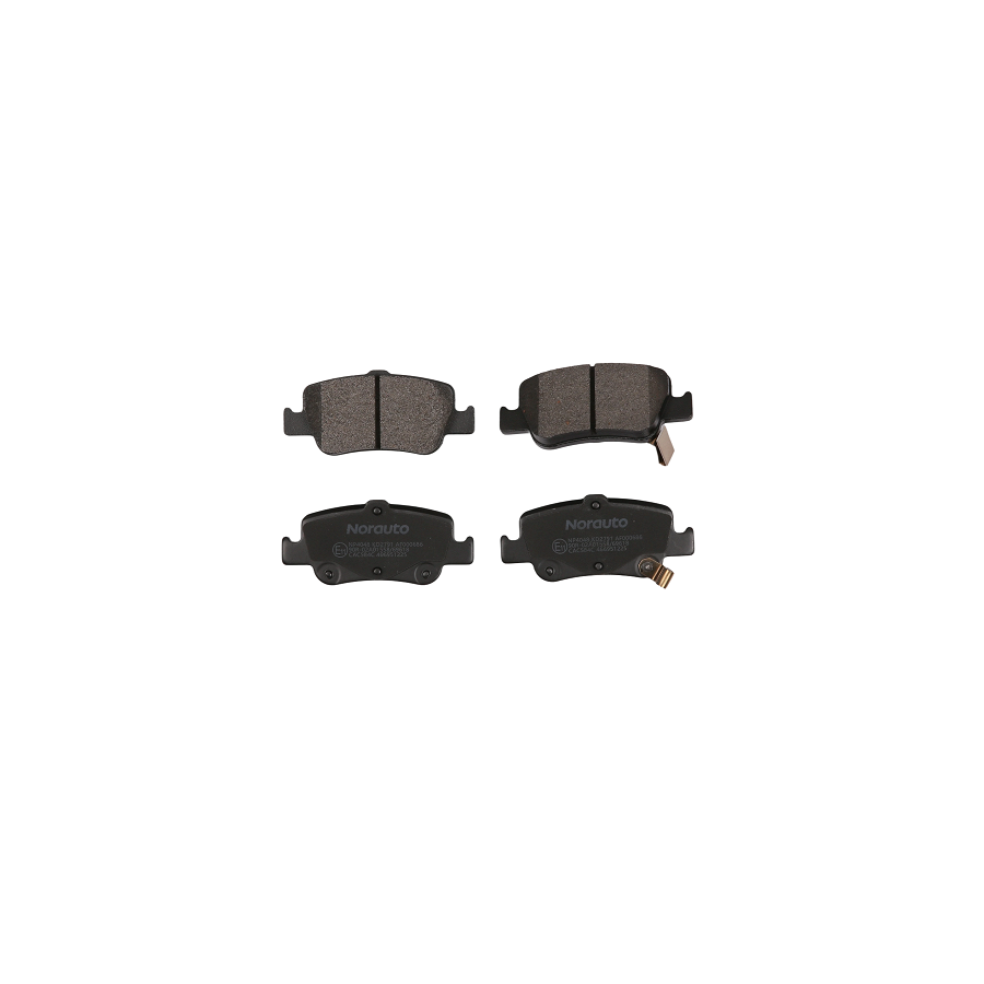 4 Plaquettes De Frein Norauto Np4048
