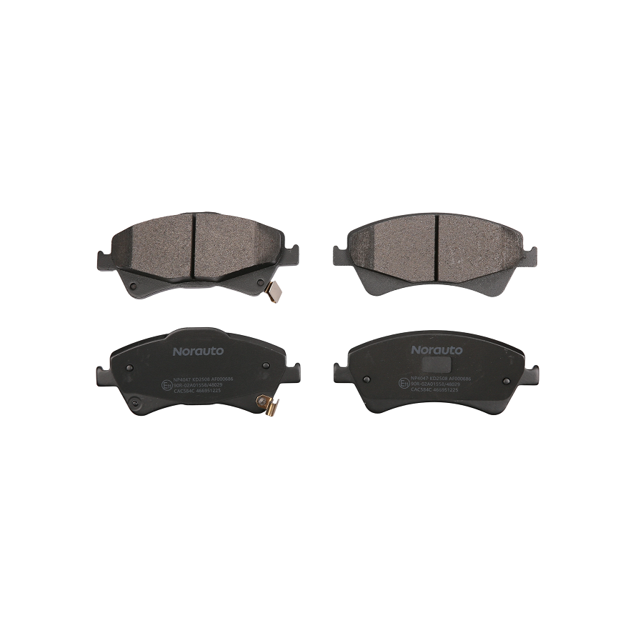4 Plaquettes De Frein Norauto Np4047