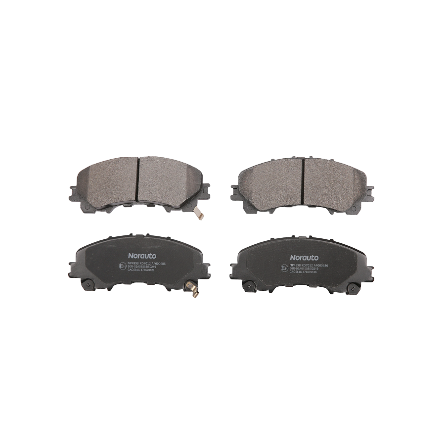 4 Plaquettes De Frein Norauto Np4998