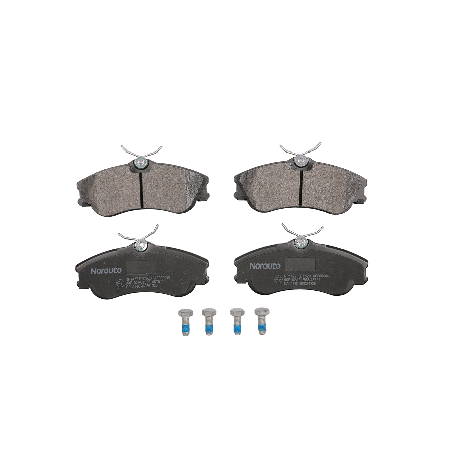 4 Plaquettes De Frein Norauto Np1477