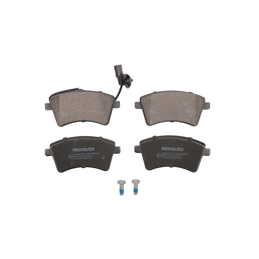 4 Plaquettes De Frein Norauto Np4340