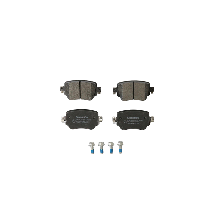 4 Plaquettes De Frein Norauto Np4485
