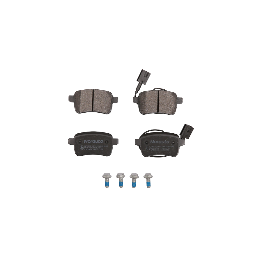 4 Plaquettes De Frein Norauto Np4308