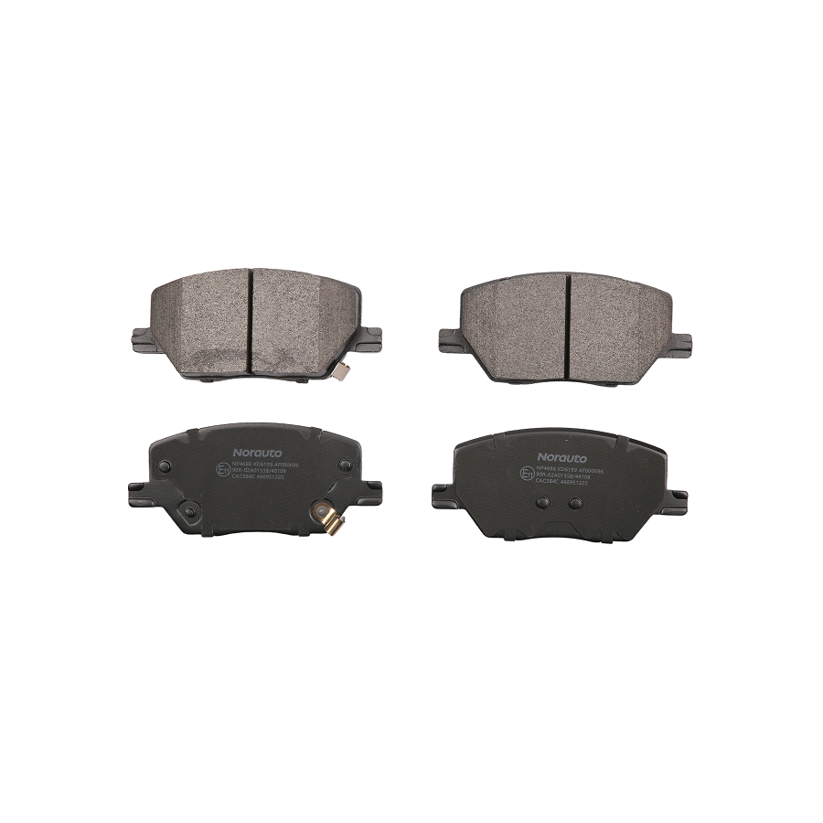 4 Plaquettes De Frein Norauto Np4688