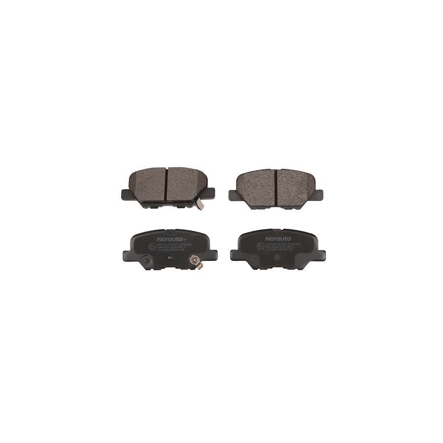 4 Plaquettes De Frein Norauto Np4739