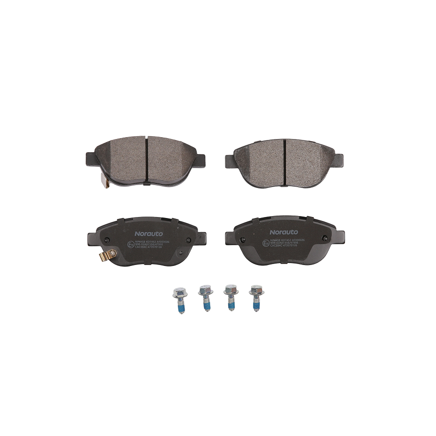 4 Plaquettes De Frein Norauto Np4458