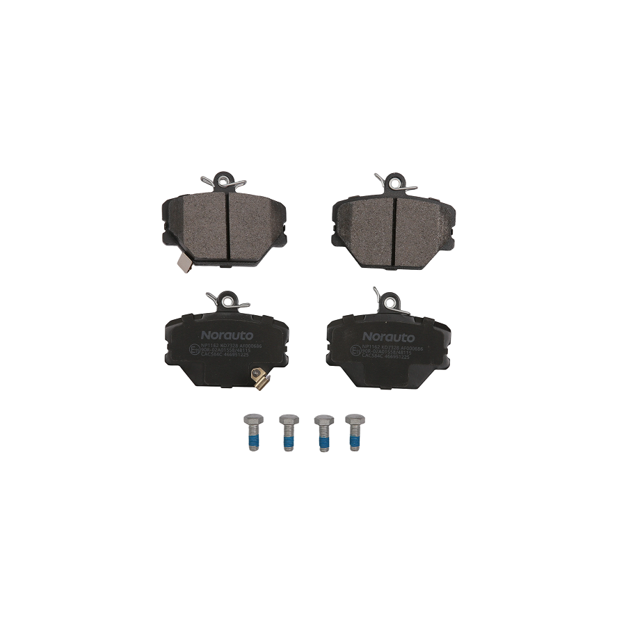4 Plaquettes De Frein Norauto Np1162