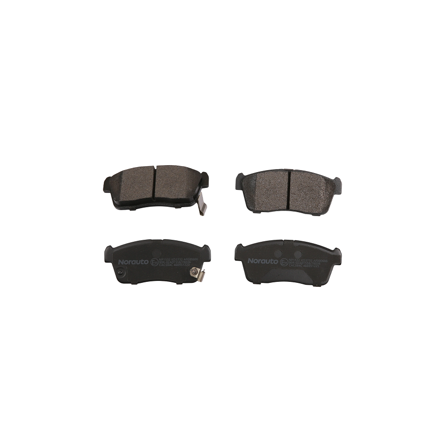 4 Plaquettes De Frein Norauto Np1532