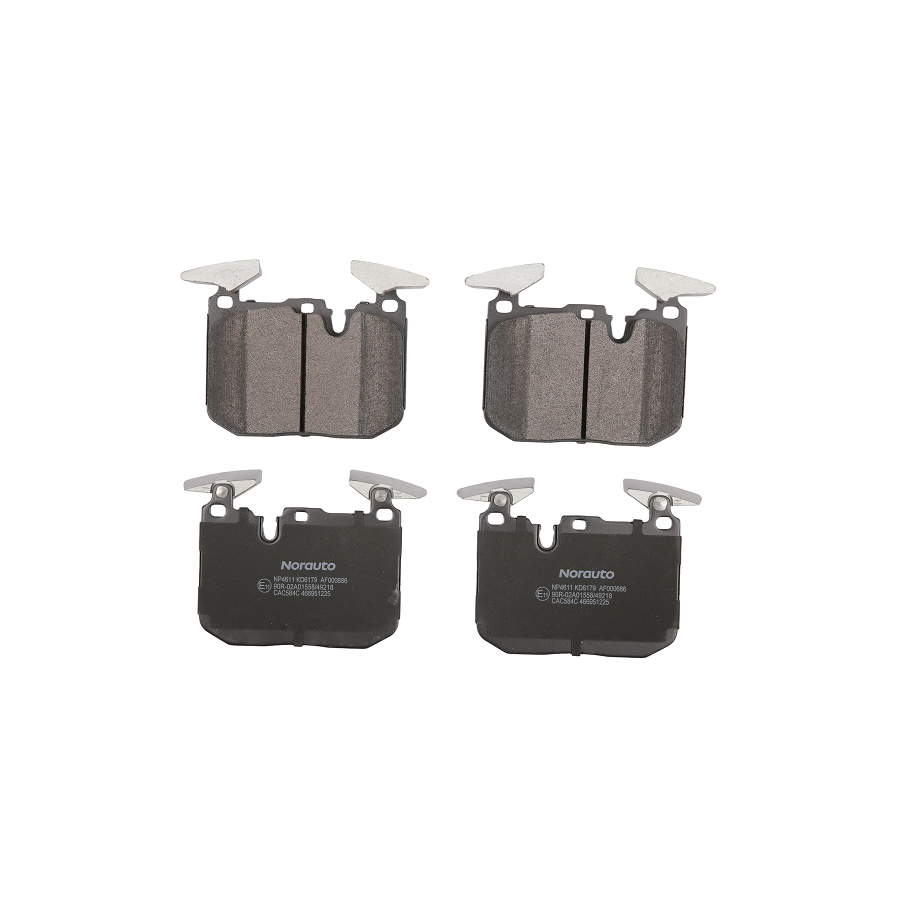 4 Plaquettes De Frein Norauto Np4611