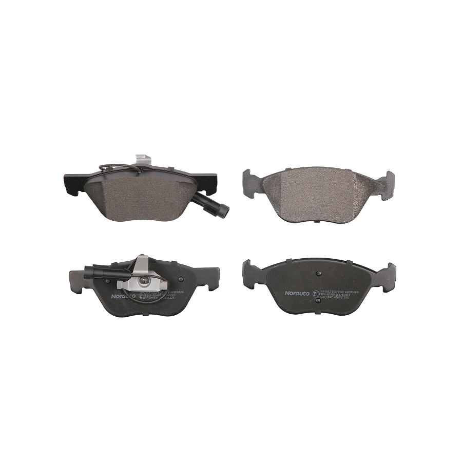 4 Plaquettes De Frein Norauto Np1052