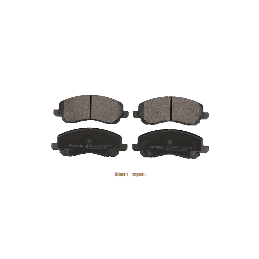 4 Plaquettes De Frein Norauto Np1621