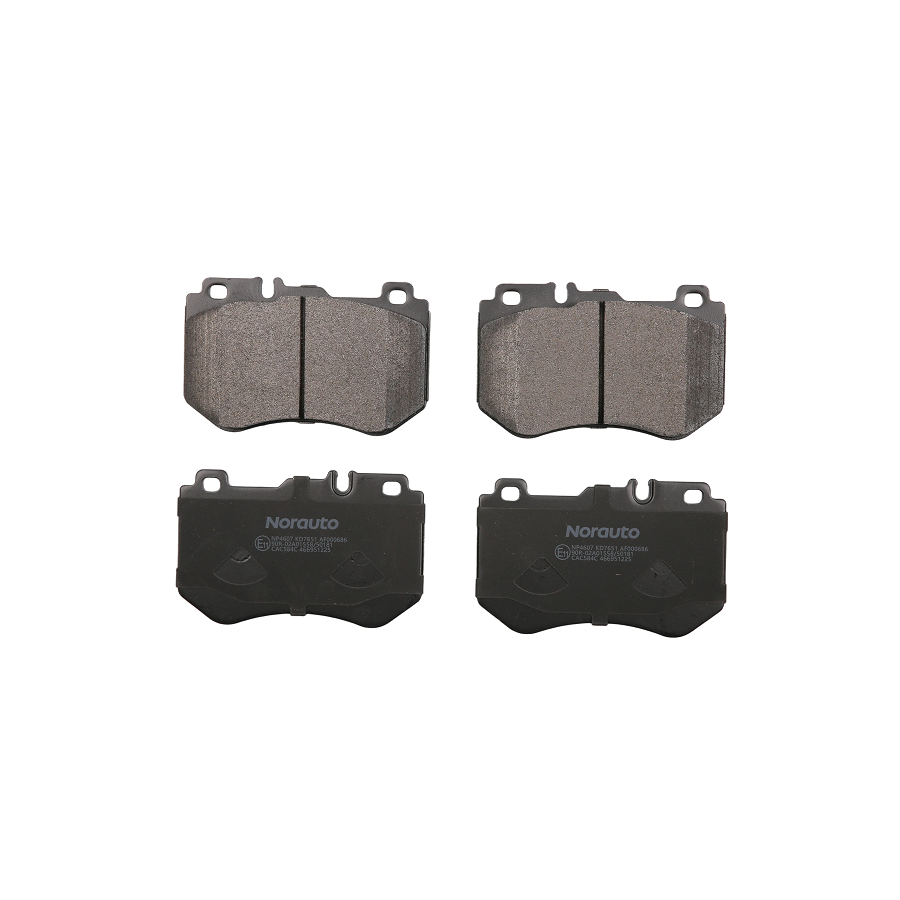 4 Plaquettes De Frein Norauto Np4607