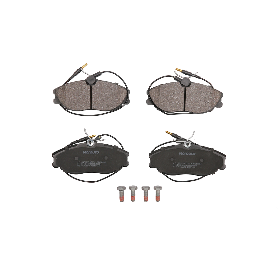 4 Plaquettes De Frein Norauto Np1063