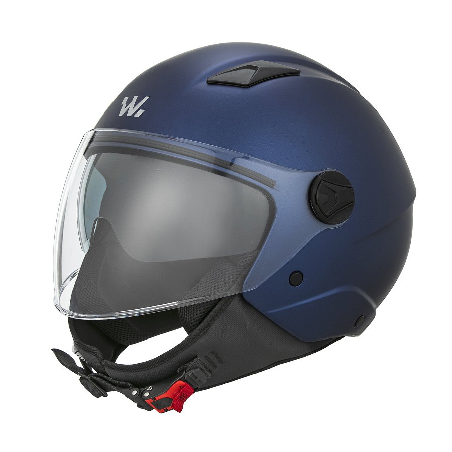 Casque Moto Jet Fs765 Wayscral Bleu Mat Taille S