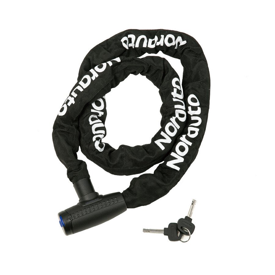 Chaîne Avec Cadenas Norauto Pour Scooter / Moto 150 X 10 Cm