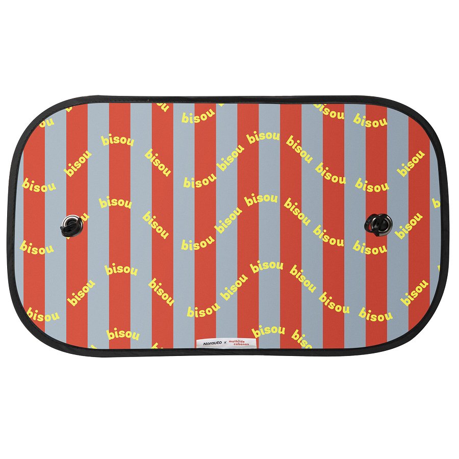 Lot De 2 Pare-soleils Latéraux Ventouse "bisou" - 50x28cm - Norauto X Mathilde