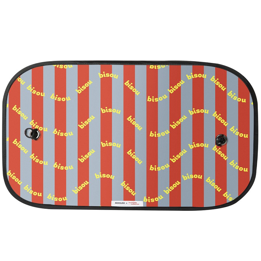 Lot De 2 Pare-soleils Latéraux Ventouse "bisou" - 55x32 Cm - Norauto X Mathilde