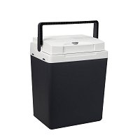 Glacière électrique 24L – 12V / 220V – Réfrigère Et Réchauffe – Portable Pour Voiture, Camping, Fourgon – Noir
