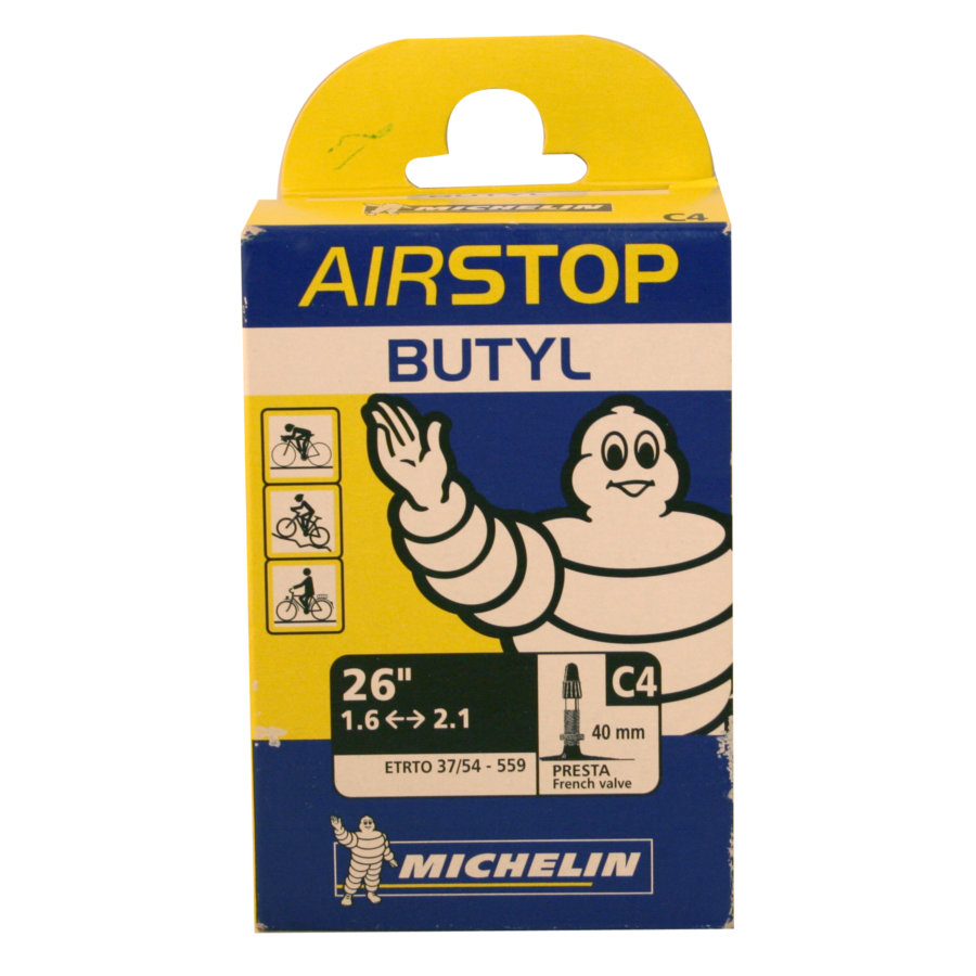 Chambre À Air Vélo 26 X 1,45-2,60 Michelin Valve Presta 40mm