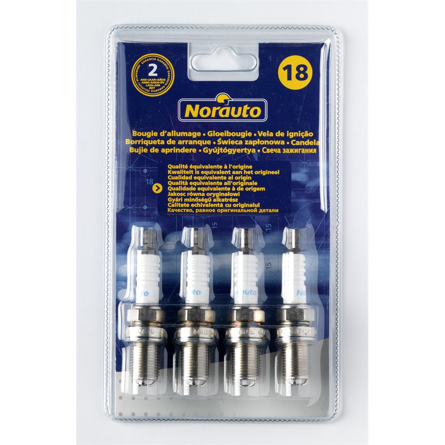 4 Bougies D'allumage Norauto Bn18