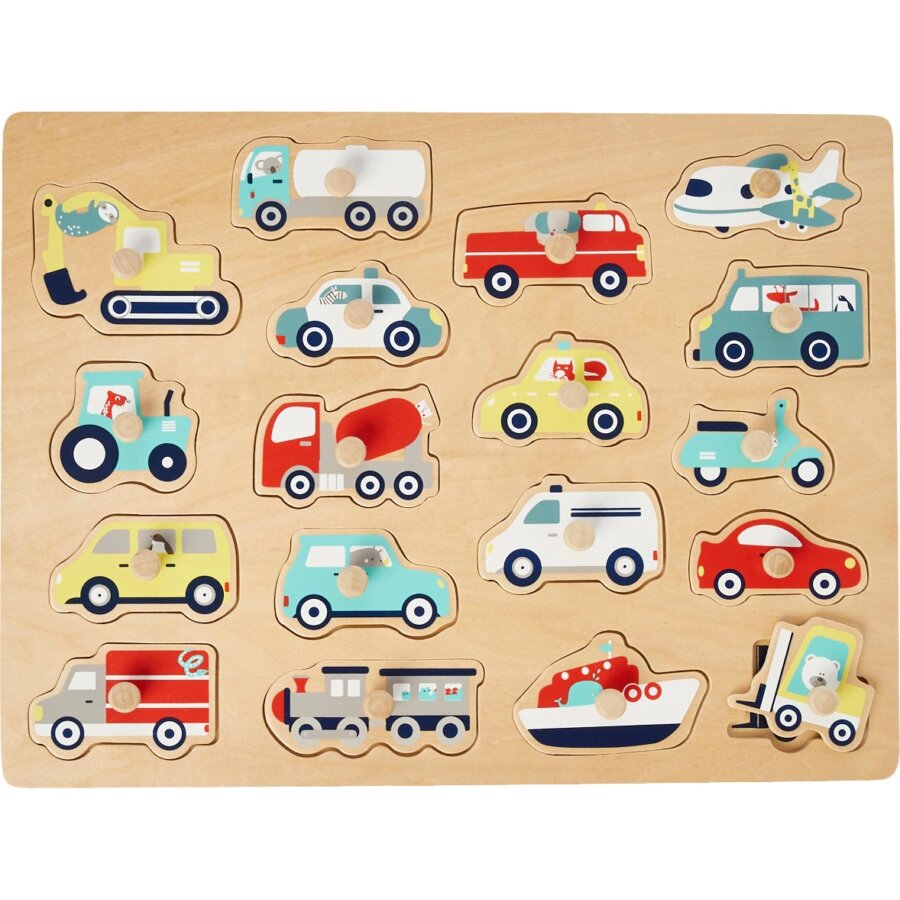 Puzzle Voitures En Bois Fsc® Vertbaudet
