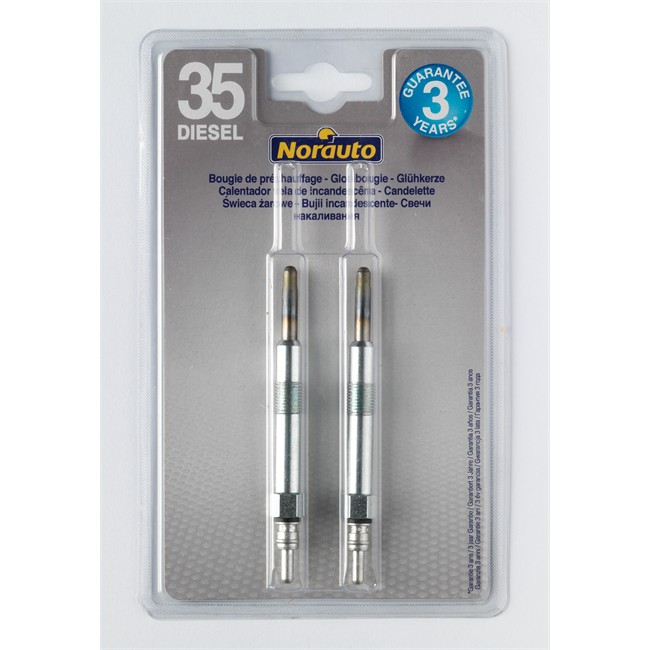 2 Bougies De Préchauffage Norauto Bp35