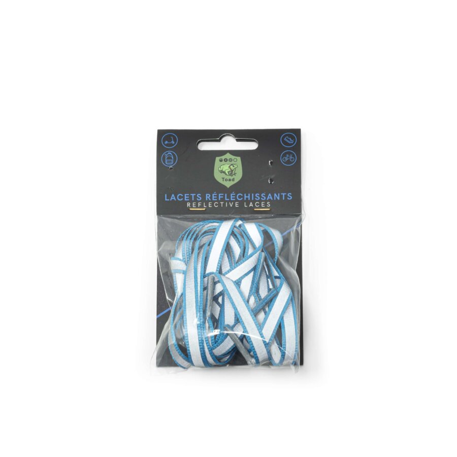 Lacets Réflechissants Toad Bleu Turquoise