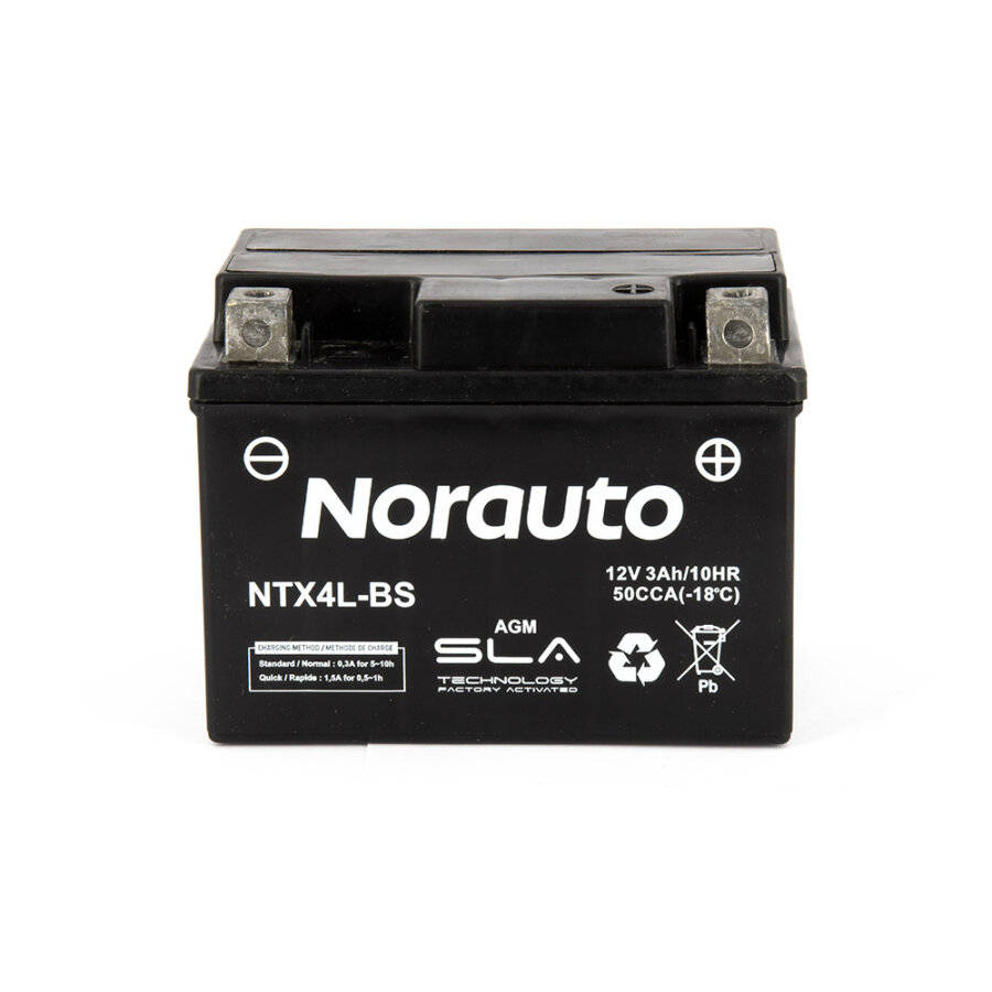 Batterie Moto / Scooter Norauto Ntx4l-bs Sla Agm