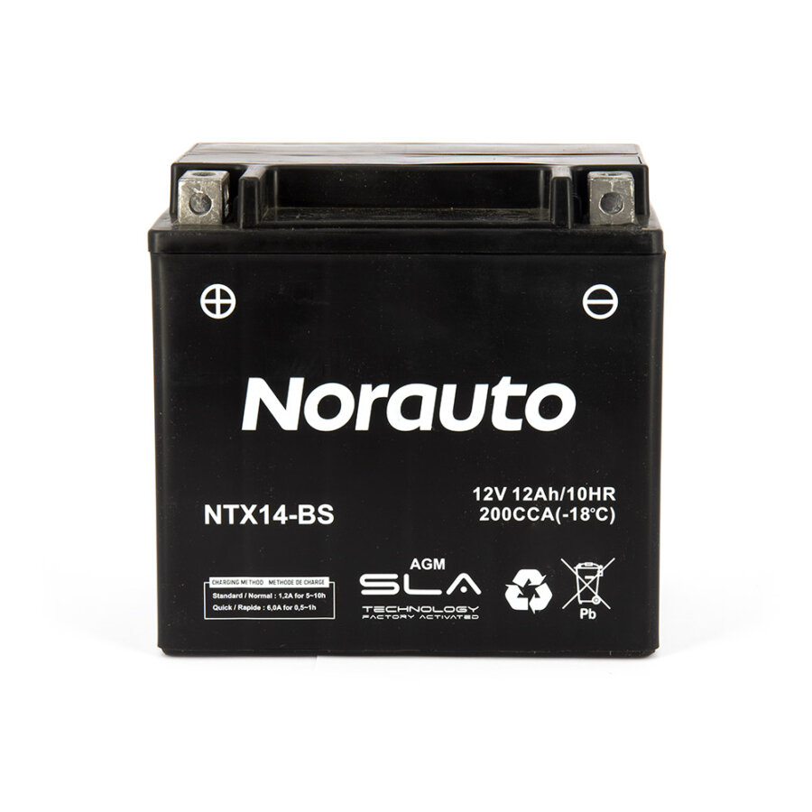Batterie Moto / Scooter Norauto Ntx14-bs Sla Agm