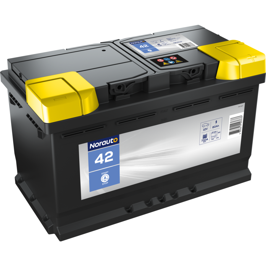 Batterie Norauto Bv42 Efb 80 Ah - 730 A