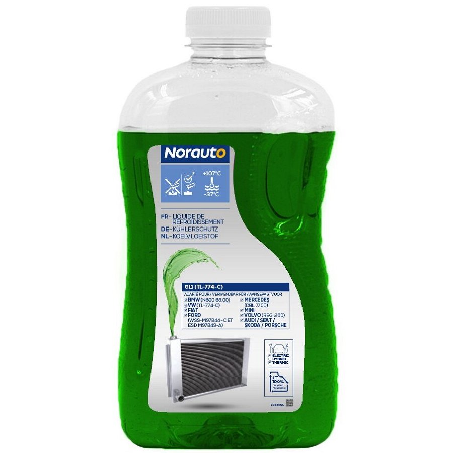 Liquide De Refroidissement Norauto -37°c G11 1 L