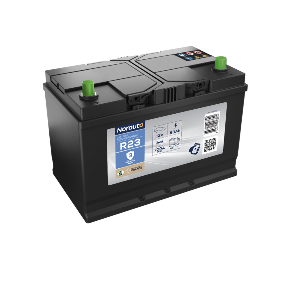 Batterie Reconditionnée Norauto R23 80ah-700a