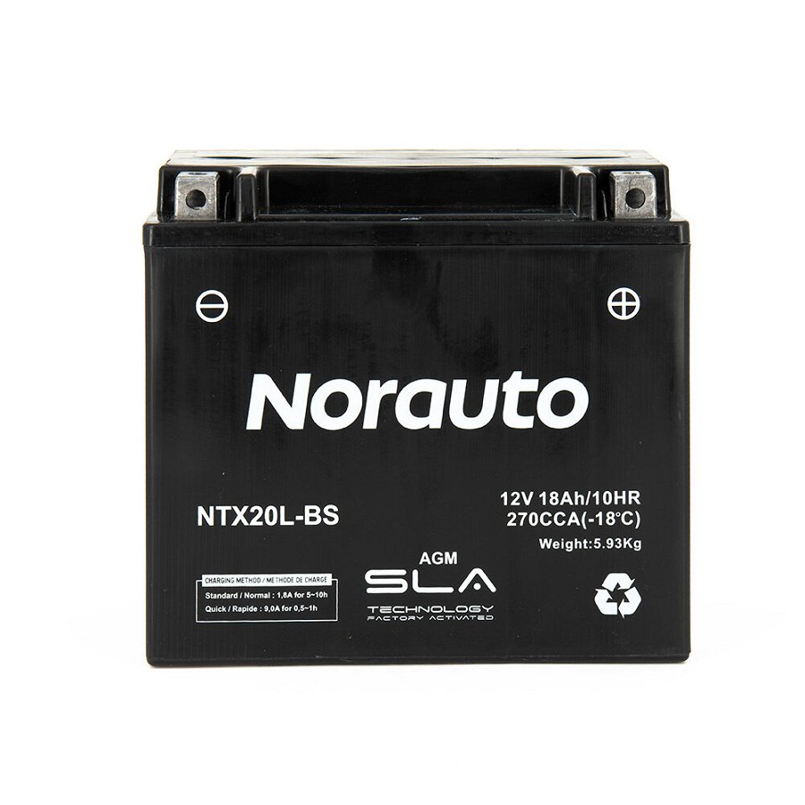 Batterie Moto / Scooter Norauto Ntx20l-bs Sla Agm