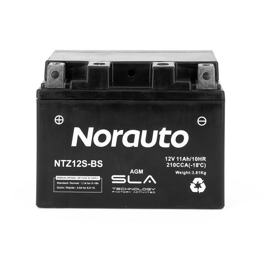 Batterie Moto / Scooter Norauto Ntz12s-bs Sla Agm