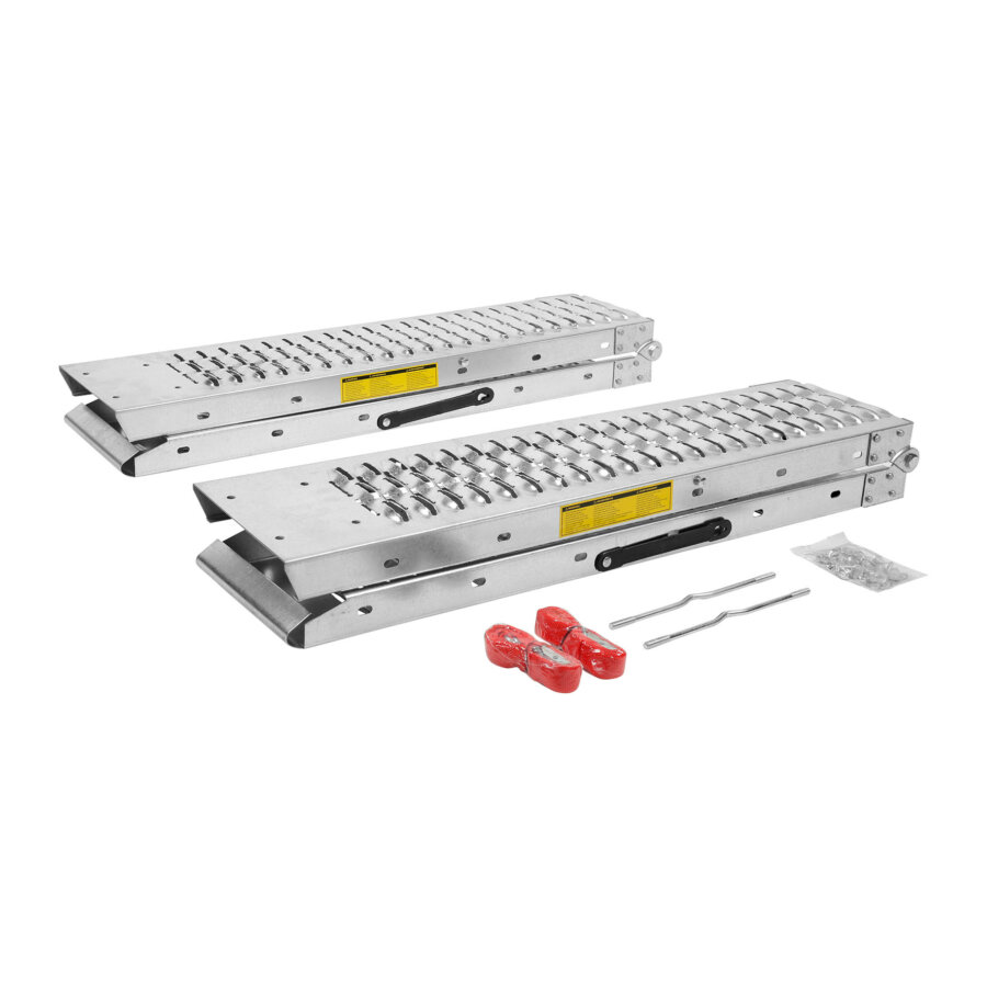2 Rampes De Montée En Acier Galvanisé Pliantes Norauto
