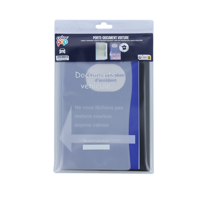 Étui Pochette Porte Carte Grise PVC Permis Conduire Assurance Protège