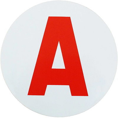 Artimagen Stickers Ovales Rouges Pro FC Barcelone – 80 X 60 Mm – Lot De ? (Vendu à L'unité)