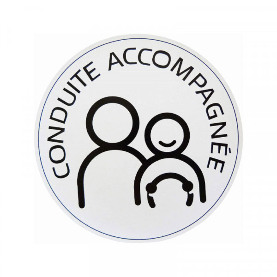 Disque Magnétique "Conduite Accompagnée" – Diamètre 15 Cm – Adhésif Et Réfléchissant – Conforme Réglementation Française – Pour Jeunes Conducteurs - 8