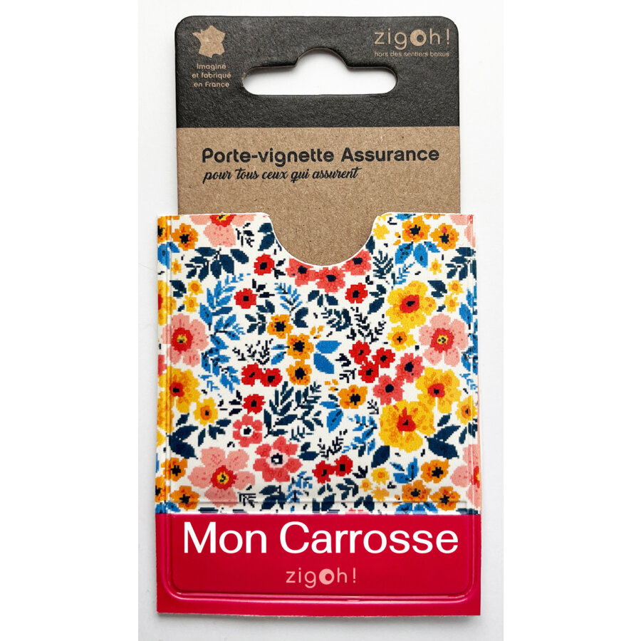 1 Porte Vignette Assurance Motif Liberty