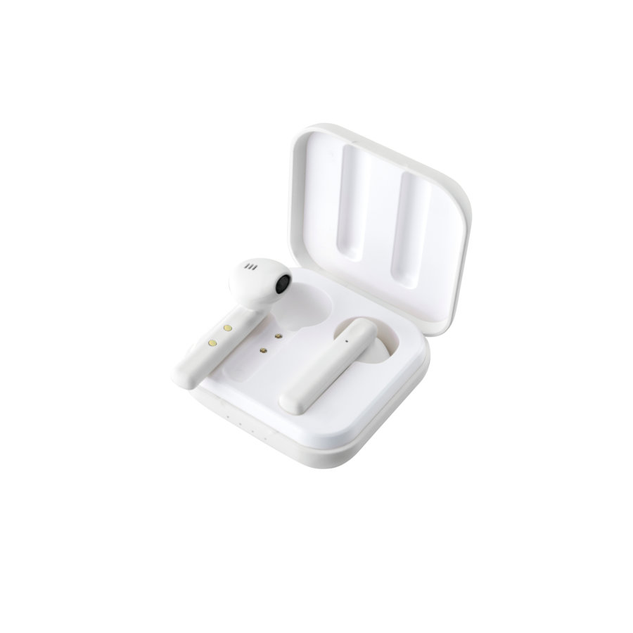 Ecouteurs intra-auriculaires sans fil Blanc, touch cont&ocirc;le, USB TYPE-C