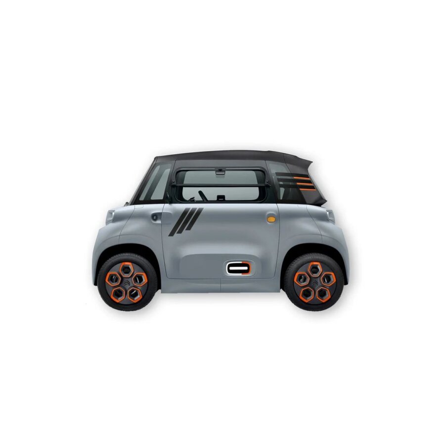 Kit Autocollants Déco Ami "triple Bandes" (2 Côtés) Pour Voiture Sans Permis Abs