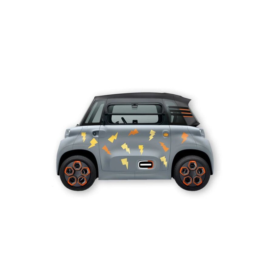 Kit 24 Autocollants Déco "éclairs" Pour Voiture Sans Permis Abs