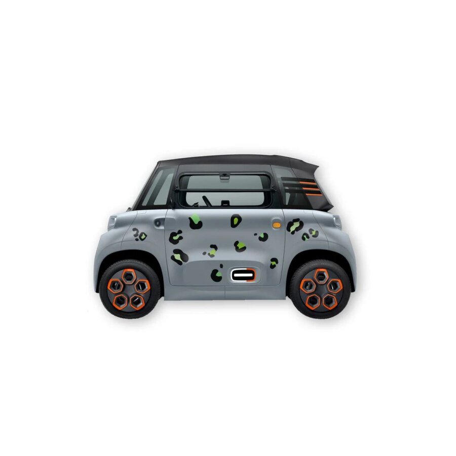 Kit 22 Autocollants Déco "léopard" Pour Voiture Sans Permis Abs